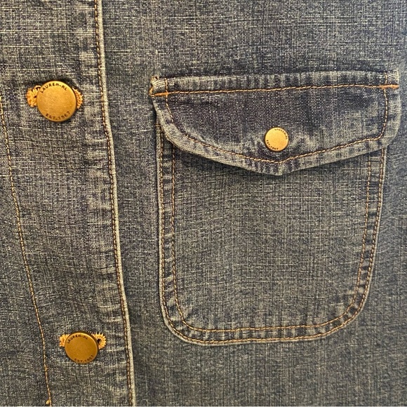 Vintage RALPH LAUREN Jeans Company Blue Denim Chore Barn Ranch Jacket Size Large - Picture 5 of 9